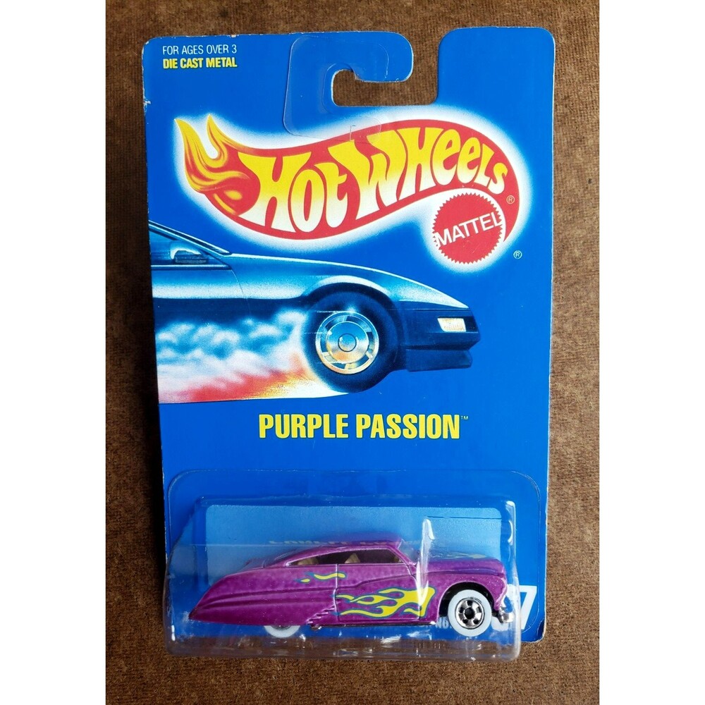 VTG 1990 Hot Wheels PURPLE PASSION Metallic Purple #87 MAINLINE SERIES #2173 WW!